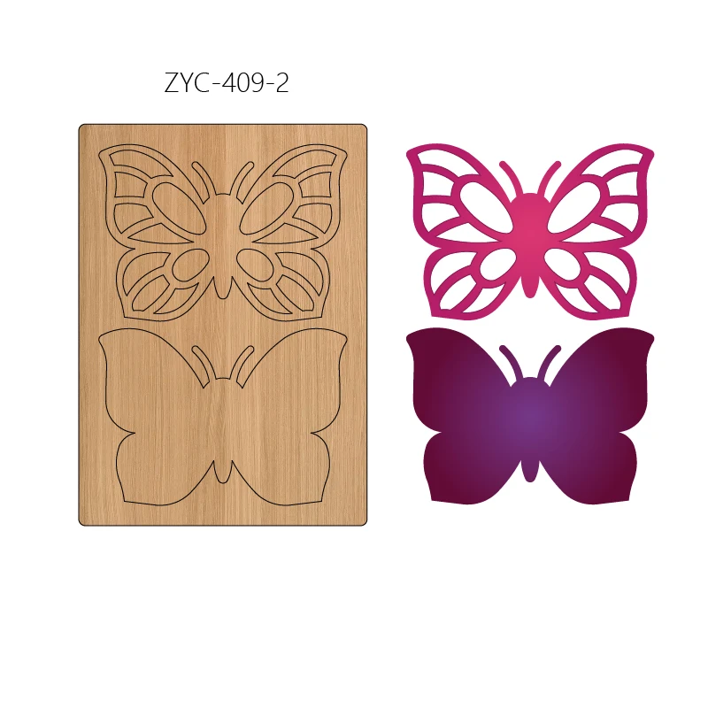 ZYC-409 butterfly wooden cutting mold suitable for die-cutting machines
