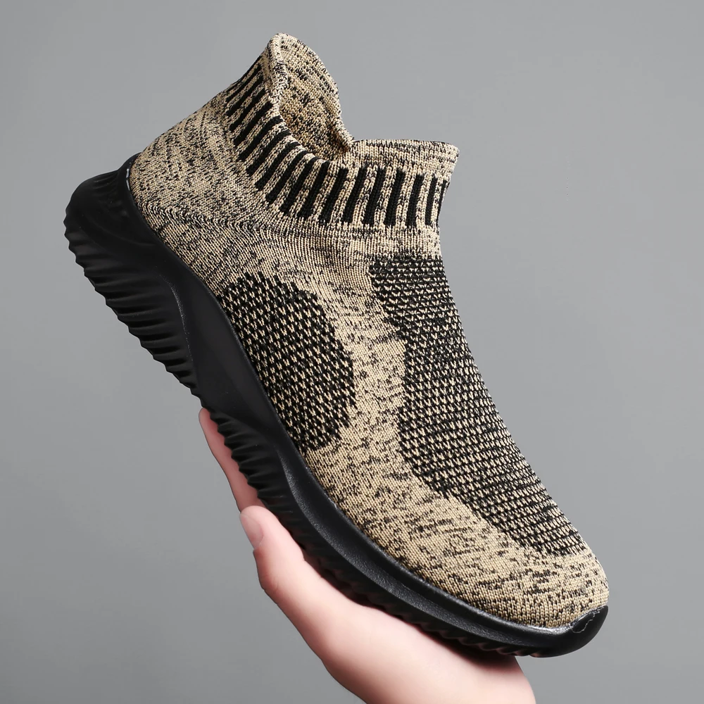 

Men Casual Sneakers Breathable Socks Shoes Men Sneakers 2022 Fashion Male Casual Walking Comfortable Black Sneakers Men Shoes