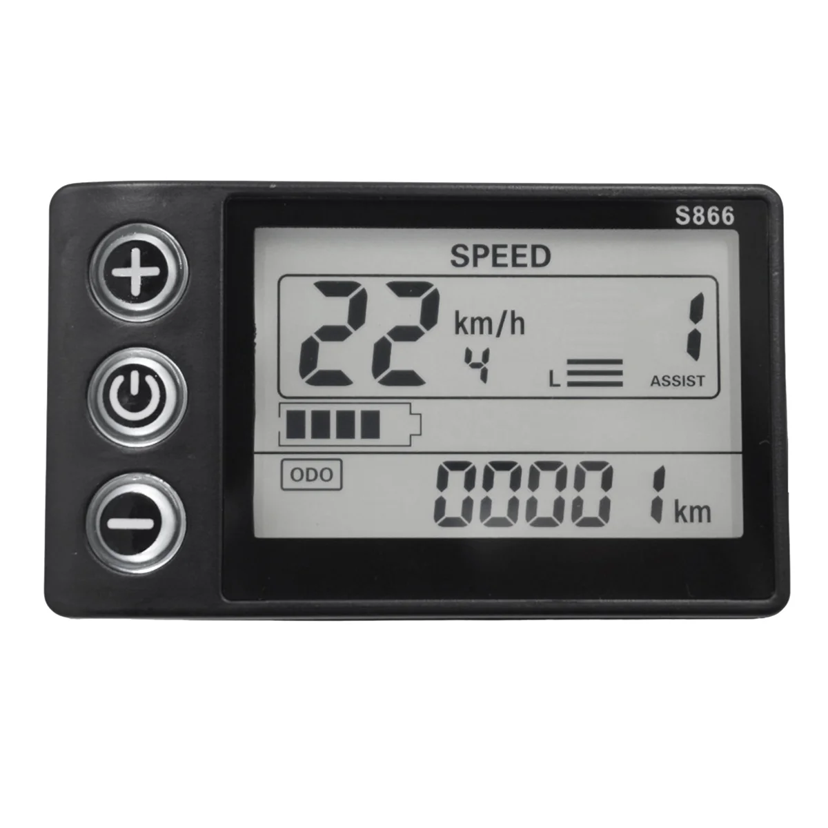 

S866 Controller Panel Dashboard+36V 350W Sine Wave Controller Electric Bike LCD Display for E-Bike Scooter(5PIN)