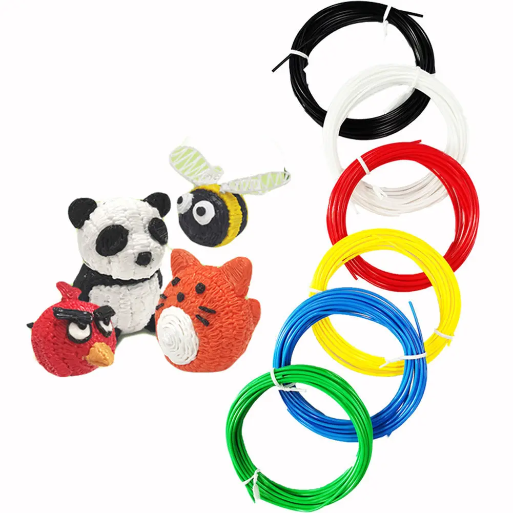 3D Printer Accessory Multicolor PLA Filament For 3D Pen Plastic Filagment 10/20 Rolls 5M/Color 1.75mm 1kg 50M/100M/150M/200M