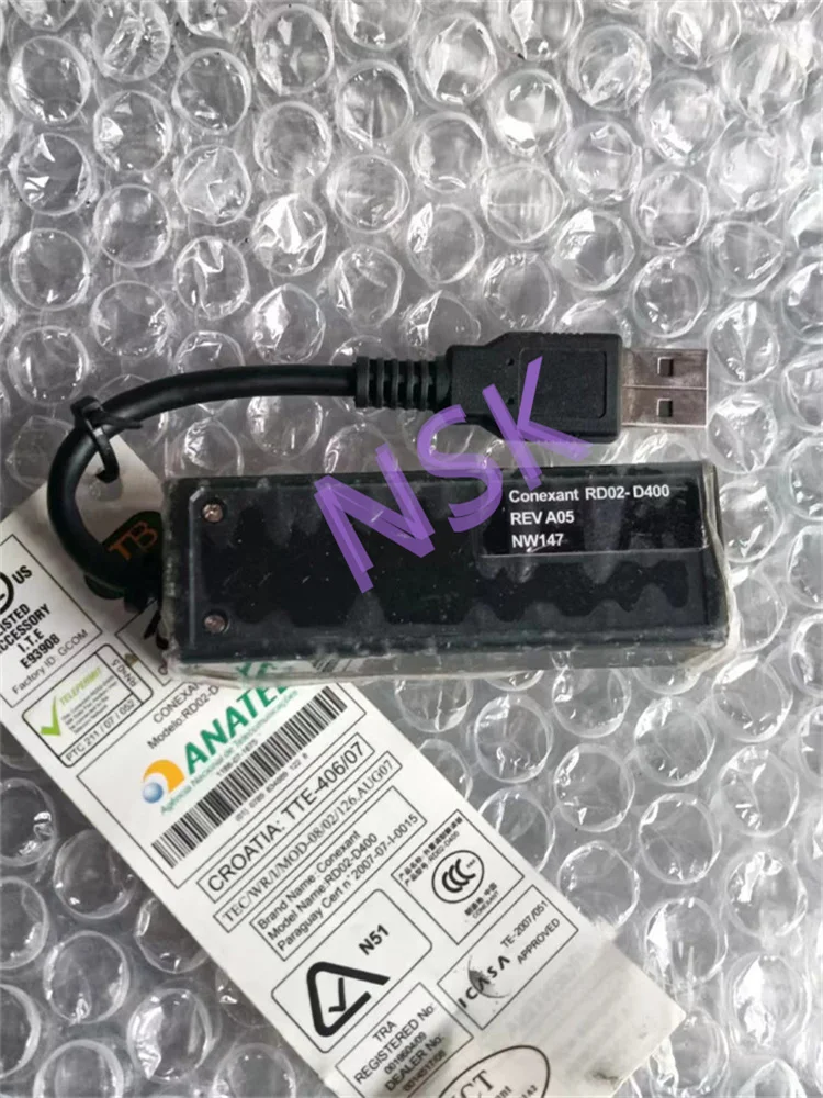 Modem Fax Originale Nw147 0 Nw147 Linea Telefonica Per Dell Conexant Rd02-D400 Esterno 56K Dati Usb 100% Test Ok