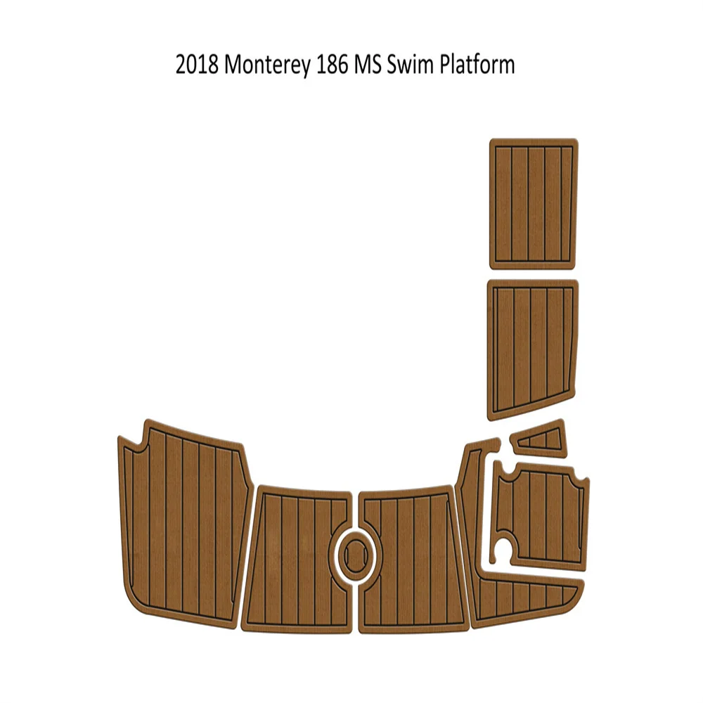 

2018 Monterey 186 MS Swim Platfrom Step Pad Boat EVA Foam Faux Teak Deck Floor Backing Self Adhesive SeaDek Gatorstep Style