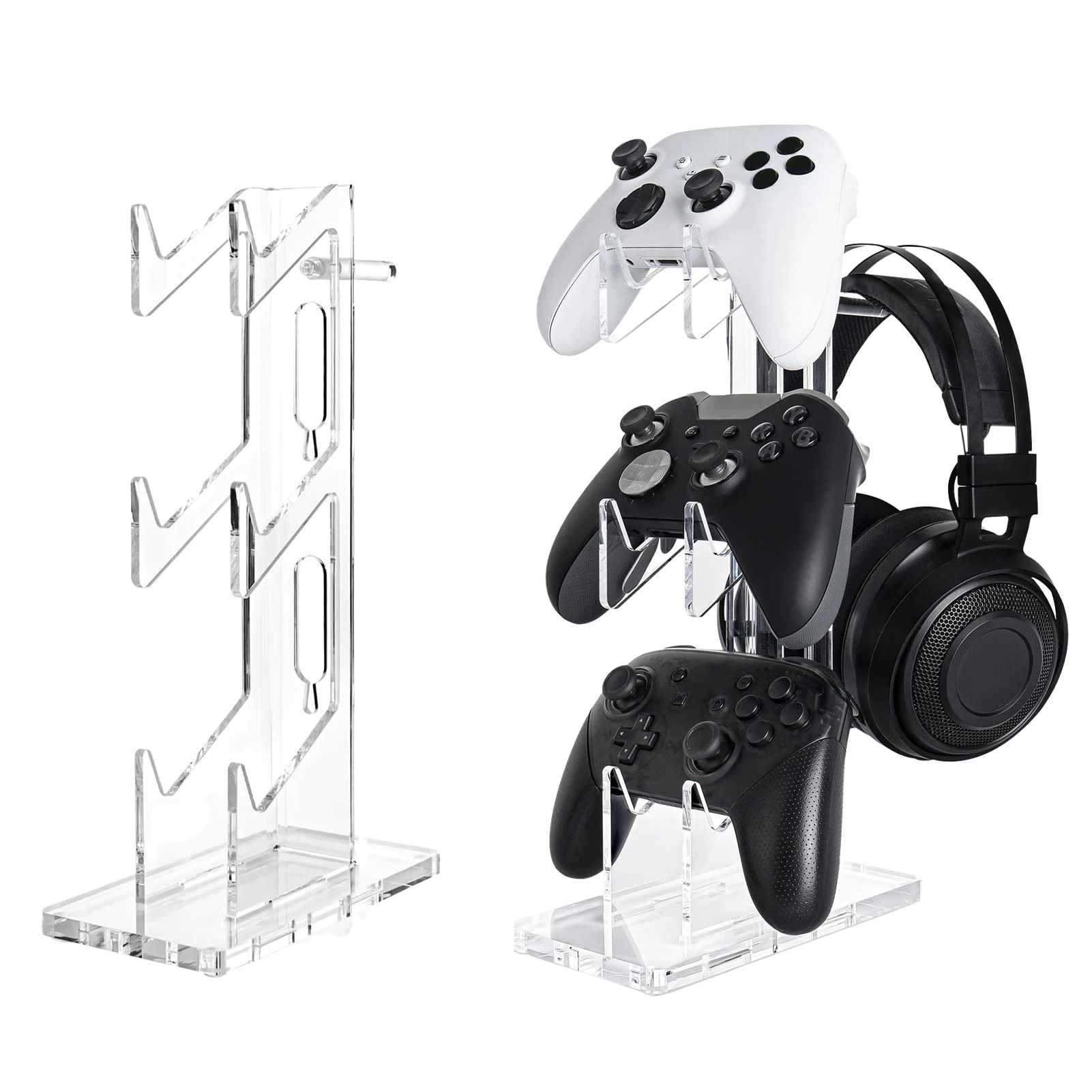 3 Tier Controller Stand Acrilico Gamepad Stand Forps5/Ps4/Xbox Console Di Gioco Controller Stander Gaming Handle Display Hook