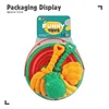 Children's Beach Fruit Shaped Folding Bucket Portable Handheld Beach Toy Bucket Shovel Rake Sand Digging Scene 2