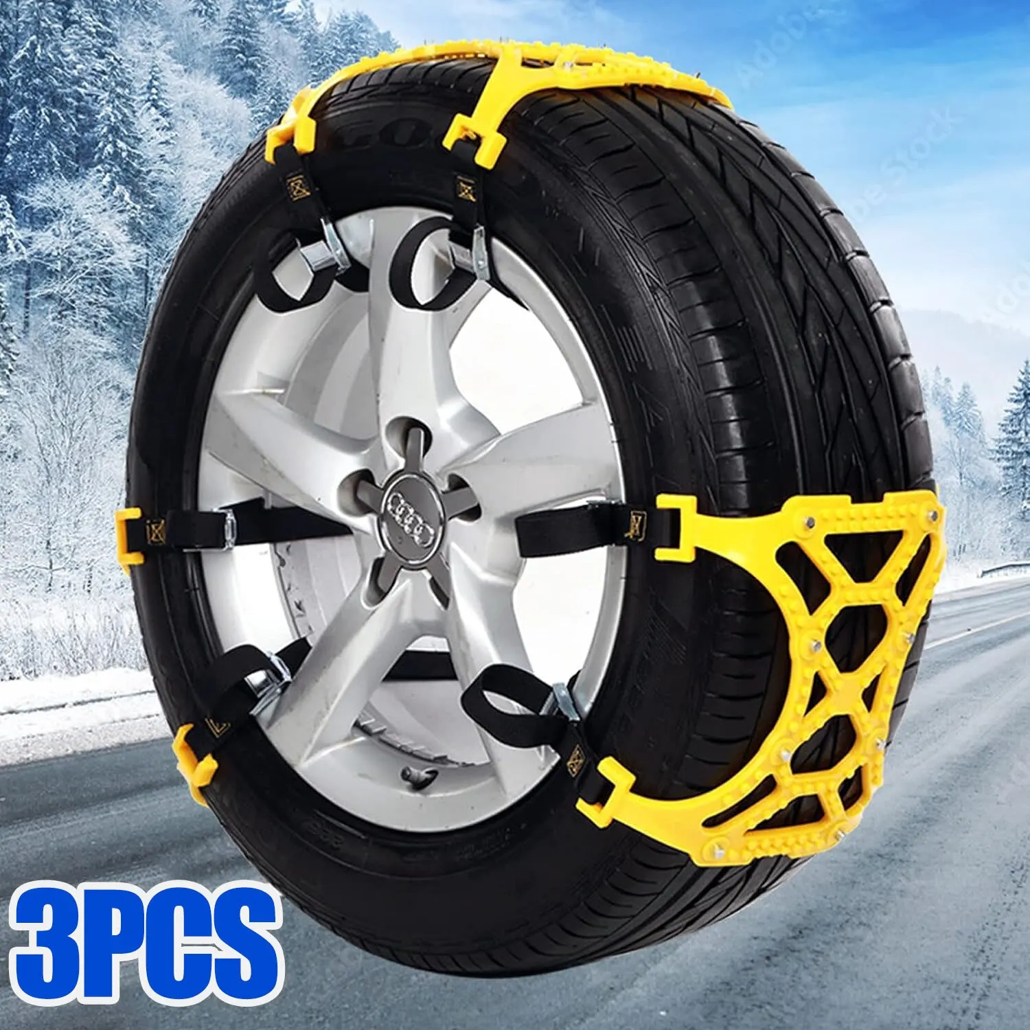Car Snow Tire Chains 3pcs