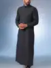 Arab 2026 Men's Robe Embroidered Lace Clothing Loose Robe 2026 Muslim Long Dress Robe Abaya Ramadan Dubai Luxury Islam Elegant
