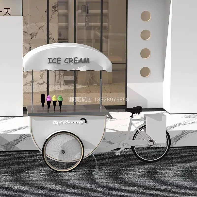 Internet celebrity upside down donkey tricycle outdoor activities Meichen dining car shopping mall street view bazaar