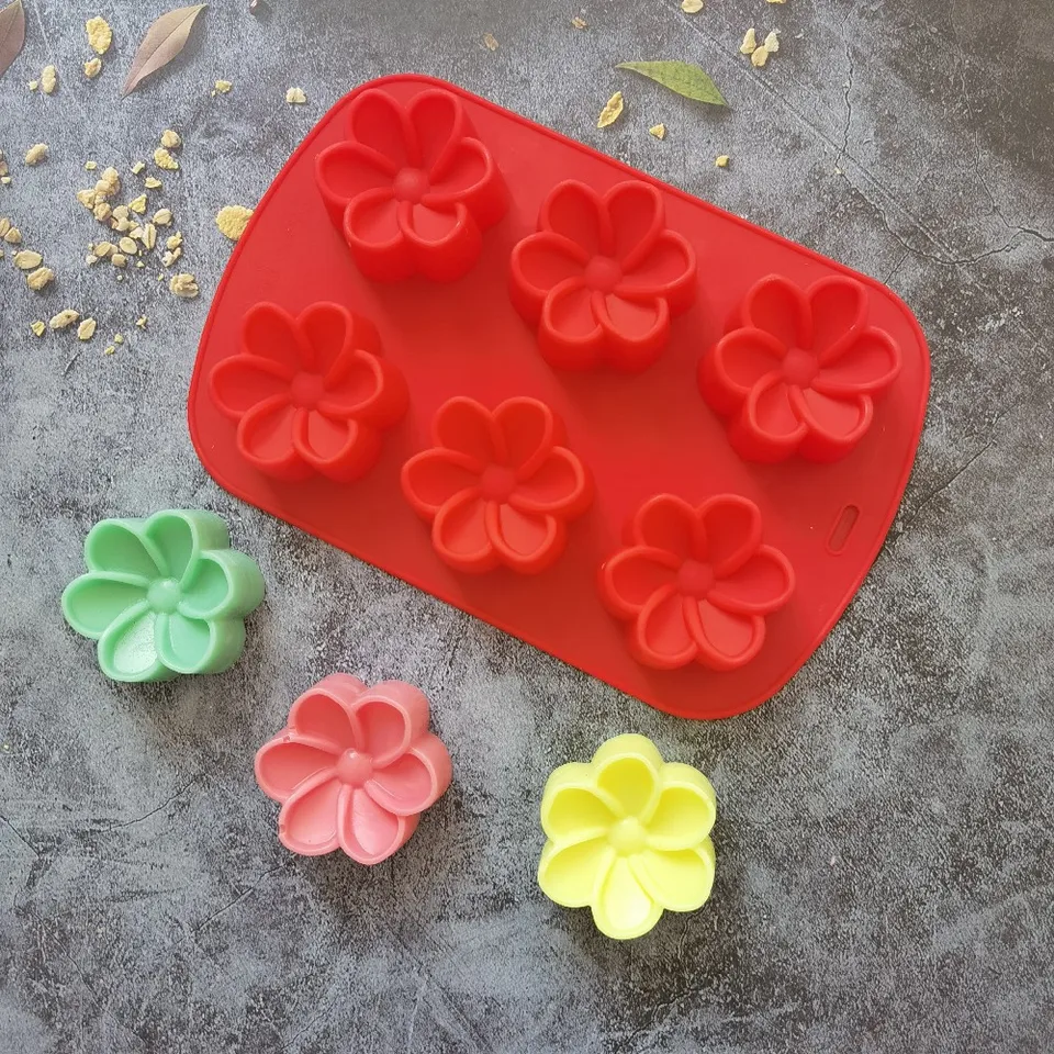 Molde Silicona FCKEMLDS Mini Molde De Silicona Para Flores De Margaritas, Moldes De Flores De Peonía De Rosas Para Decoración De Pasteles De Flores, Decoración De Cupcakes, Caramelo De Chocolate, Pasta De
