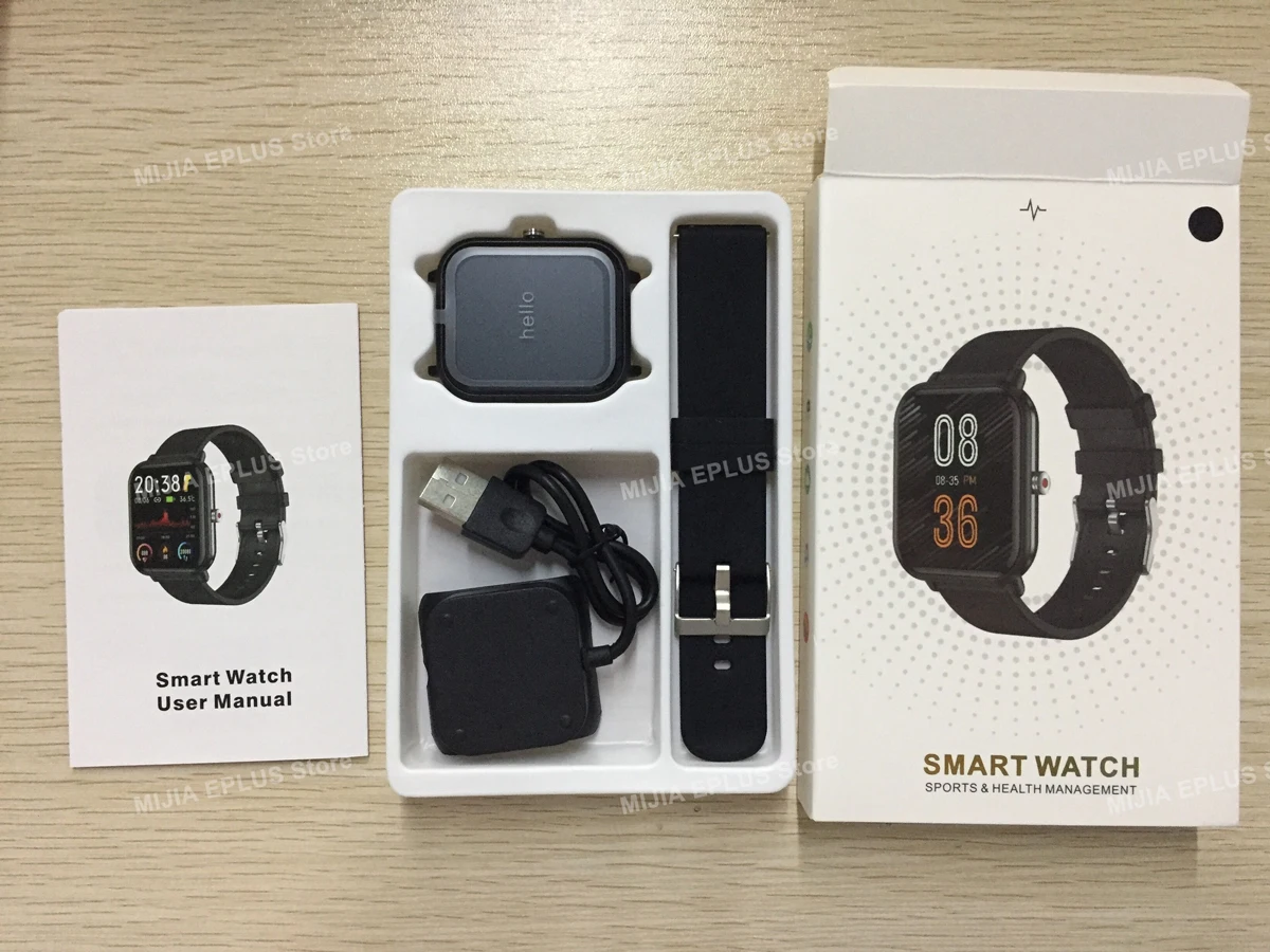 Xiaomi Smart Watch Band 1.7 Inch Heart Rate SpO2 Monitor Men Women Fitness Tracker Waterproof Blood Pressure Gauge Smartwatch