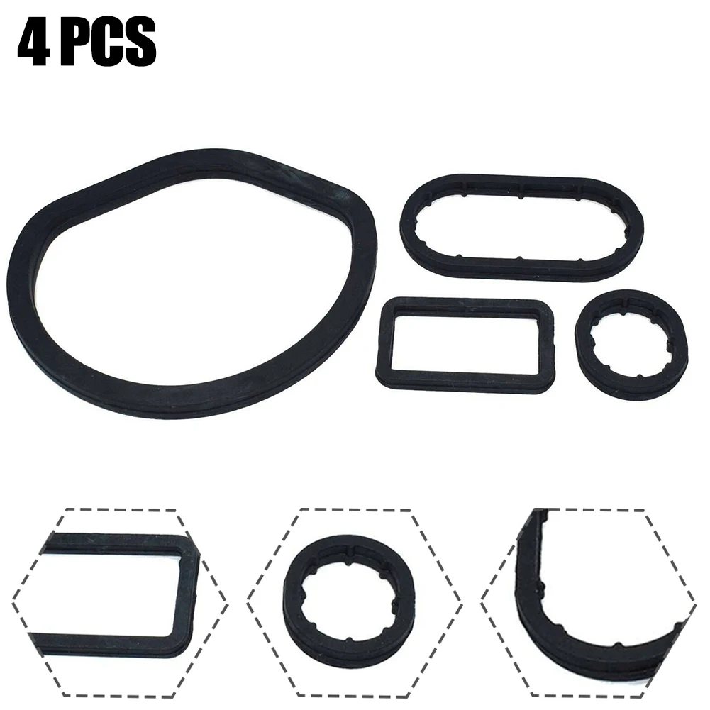 Rubber Oil Filter Housing Seal Kit 1121840061 1121840161 1121840261 For Mercedes W163 W202 W203 W208 W210 W211 W220 4pcs/set rubber gasket