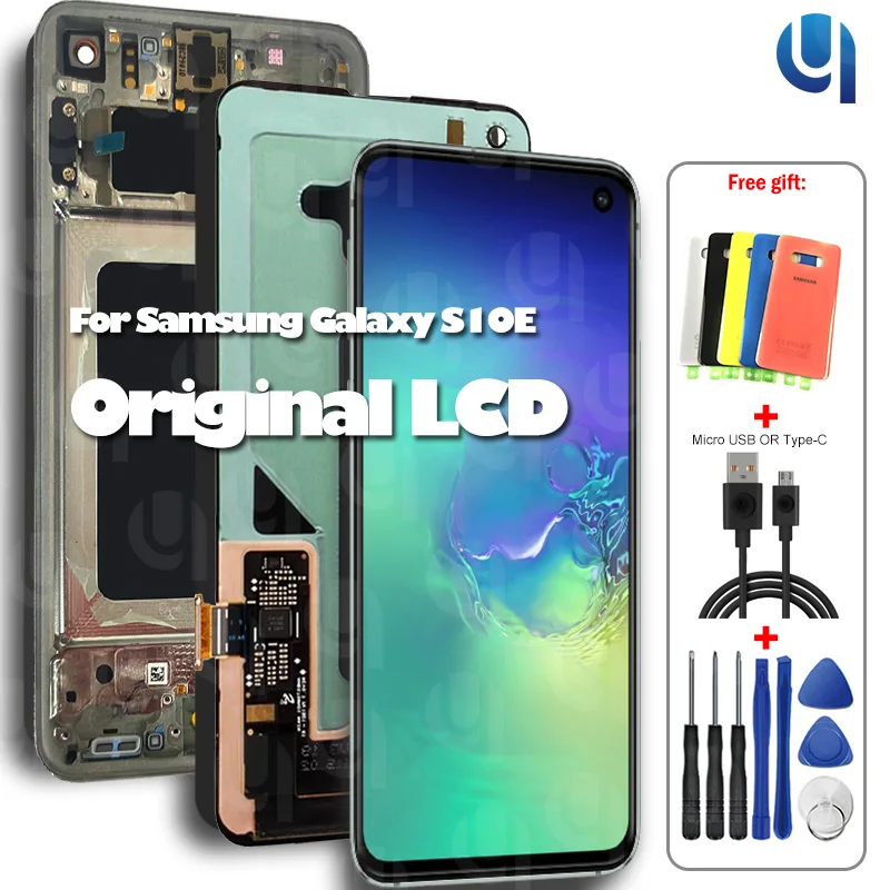 

Original LCD For SAMSUNG Galaxy S10E G970F/DS G970U G970W SM-G9700 Display Touch Screen Digitizer Assembly Part
