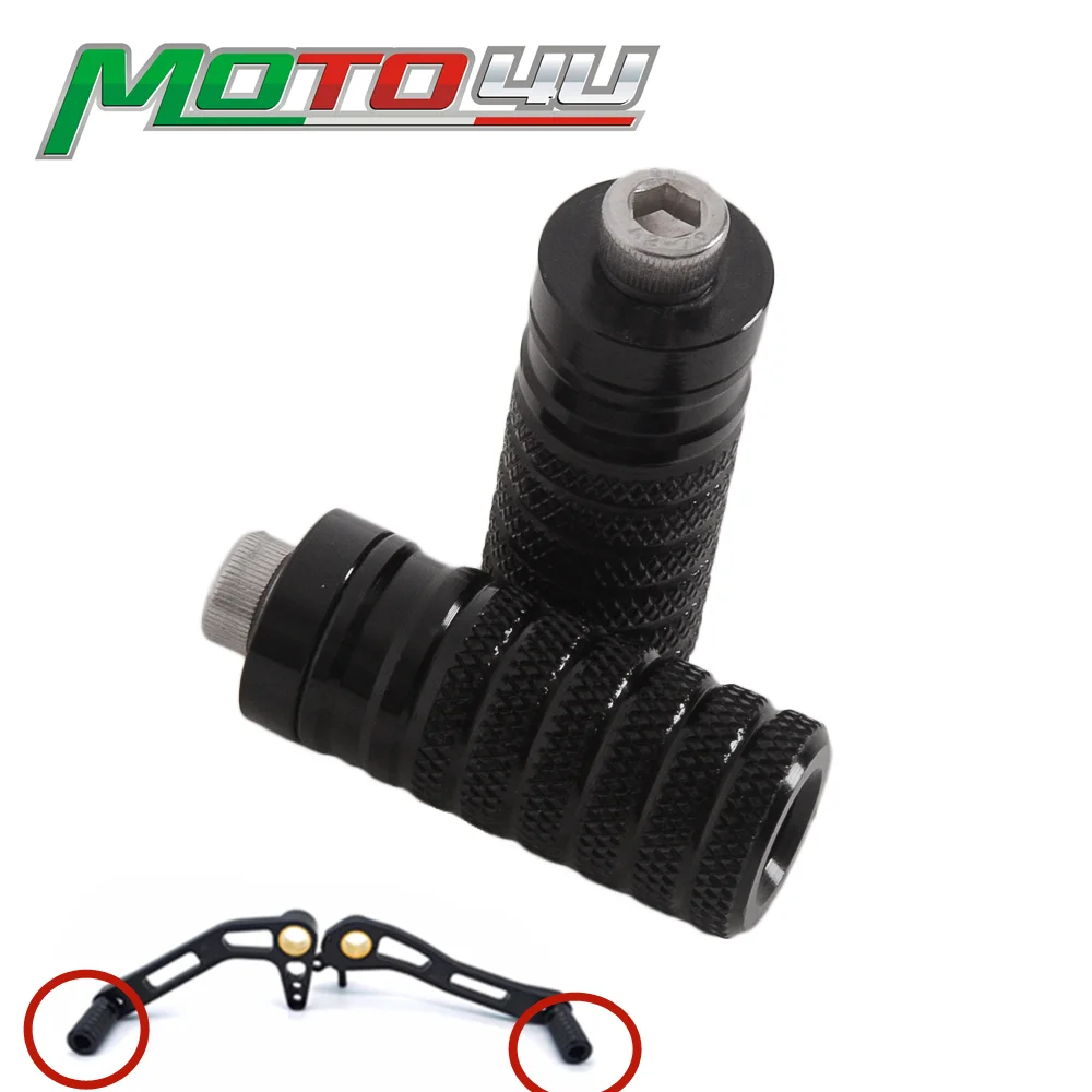 M6 Pedane Pedane Pedaliera Universali Pedane Pedaliera Accessori Moto Pedaliera Nero Per Cambio E Leva Freno Antislittamento