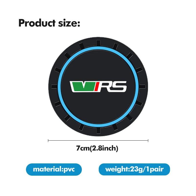 2pcs Car Water Cup Holder Anti Slip Insert Silicone Coaster Pad For Skoda Octavia 2 3 Rapid Kodiaq Karoq Fabia Kamiq Superb MK3