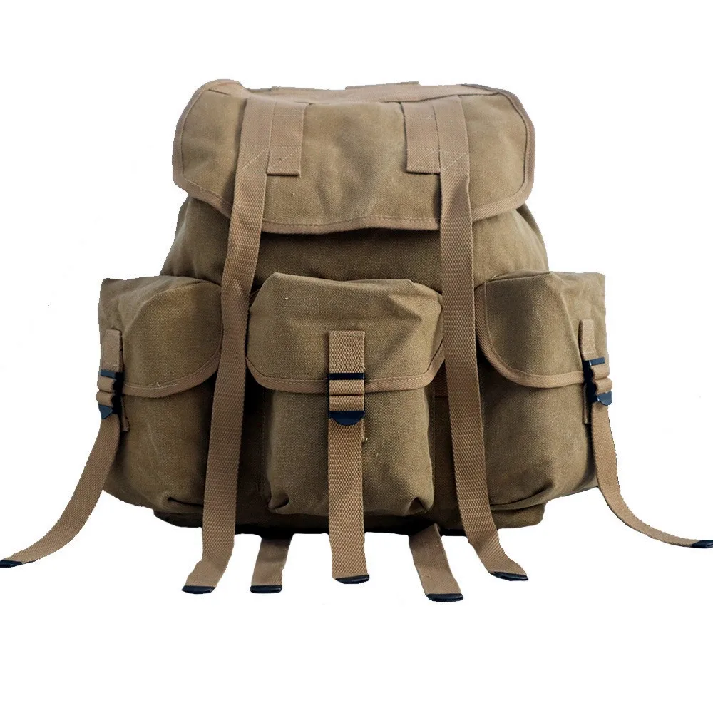 

M14 Bag Military backpack Retro WW2 US Army Running Bag Storage Pack Canvas Camping Equipment Tactical