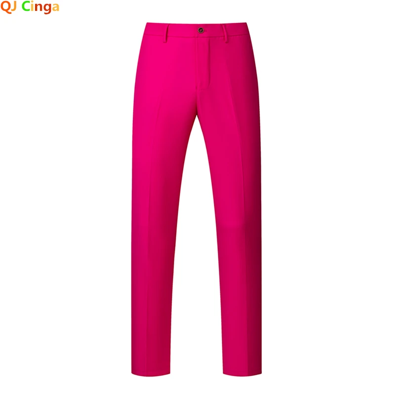 Spring Men's Formal Trousers Red Black Blue Large Size 29-40 Pantalon Hombre