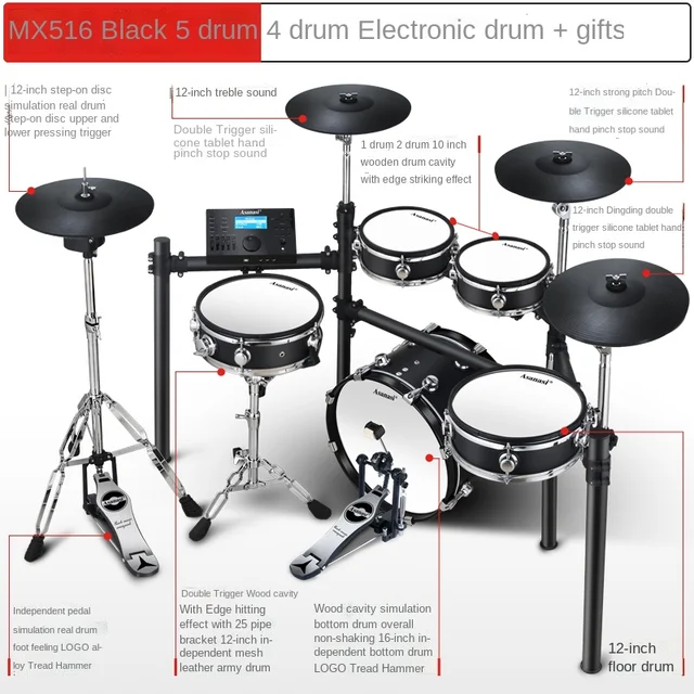 Adult Profession Electronic Drum Kick Pedal Trigger Electronic Drum