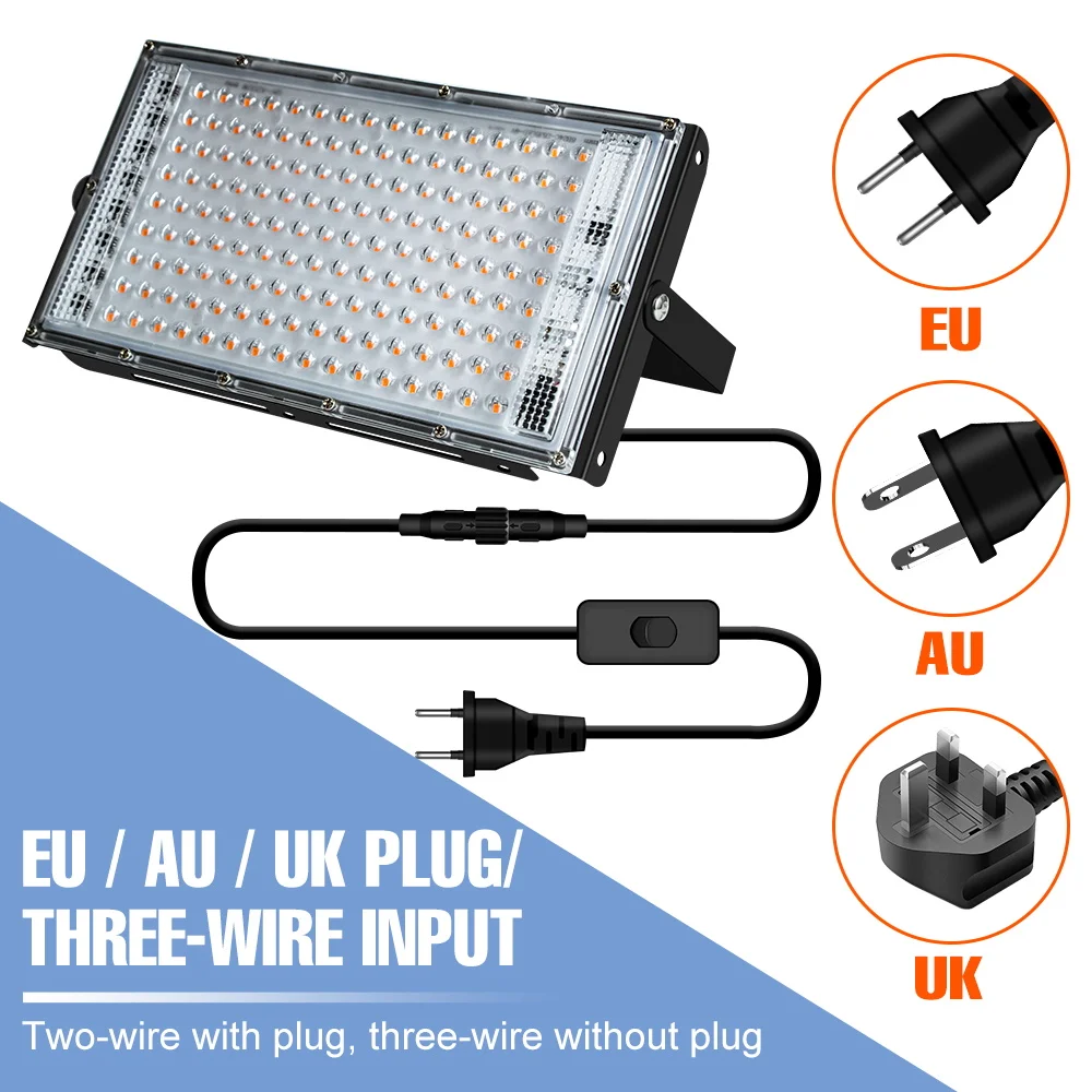 200W LED lampa fito pełnozakresowa lampa do wzrostu roślin na rośliny doniczkowe z podstawą do kwiatów hydroponiczne uprawy LED Phytolamp