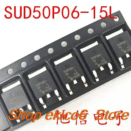 

10pieces Original stock SUD50P06-15L 50P06 50A 60V P TO-252 MOS