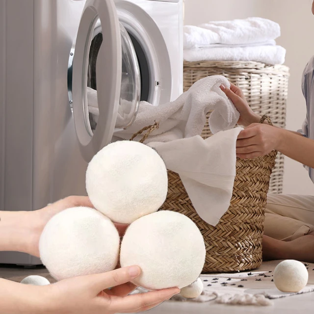 produits de lessive boule de sechage linge Boule de laine sèche