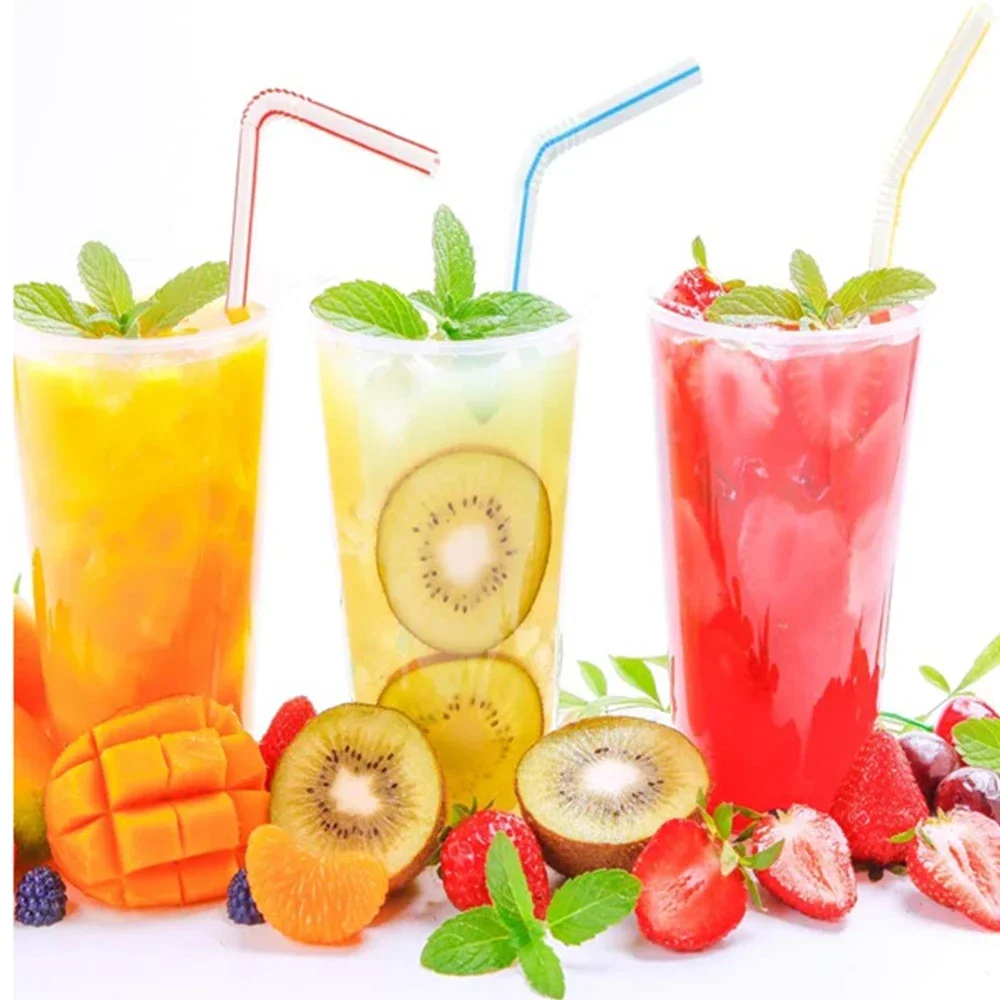 Multicolor Drinking Straws Milk Tea Bar Party Wedding Kitchen Home Accessories Beverage