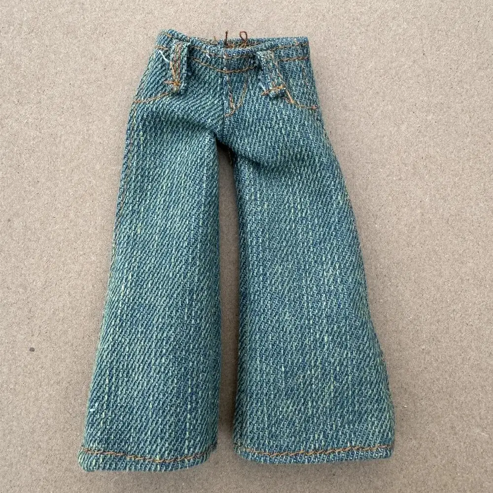 Handmade Vintage Hip-Pop Doll Trousers - DIY Accessory