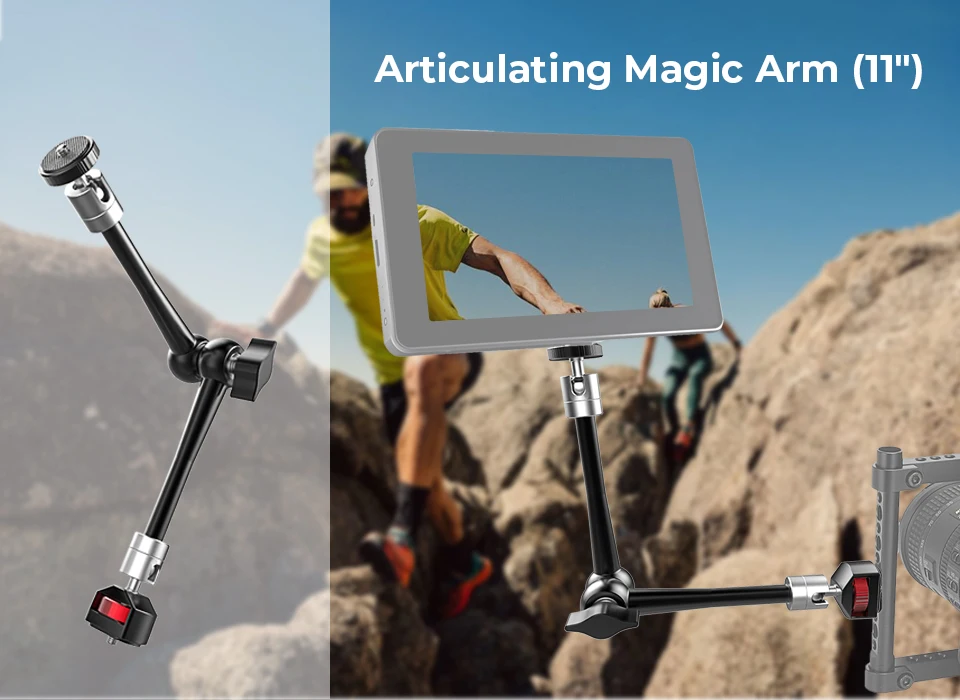 11 inches Articulating Arm Adjustable Friction Extension Magic Arm For DSLR LCD