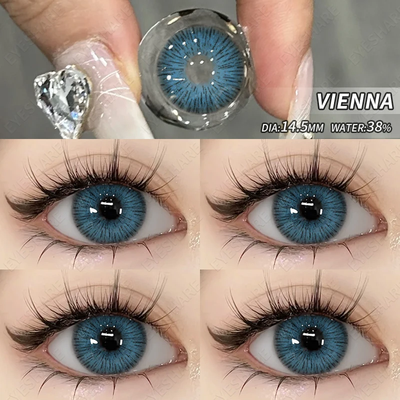 Vibrant Color Contact Lenses - Yearly Natural Look with Fast Delivery