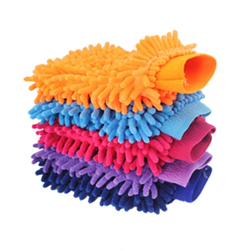 Microfiber Car Mitt Waterproof Car Wash Microfiber Gloves for Car Cleaning