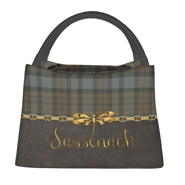 Leather Insulated Lunch Bag, Outlander Sassenach Bag, Leather Lunch Box