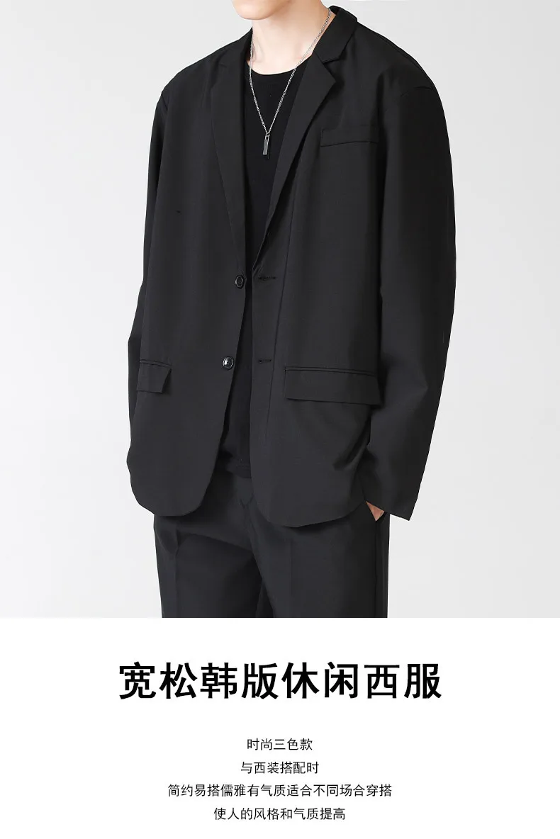 

Oo1359-Loose fitting casual men's suit, suitable for spring and autumn