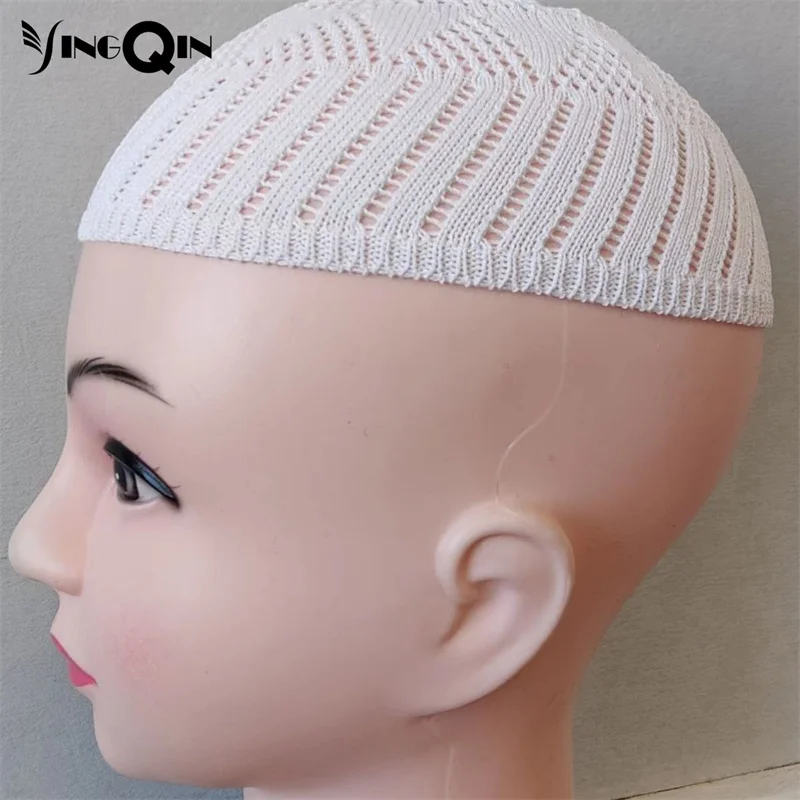 Muslim Caps For Men Skull Hat Prayer Menswear Knitted Kufi Kippa Islamic Saudi Arabia Kippahs Jewish Freeshipping Summer