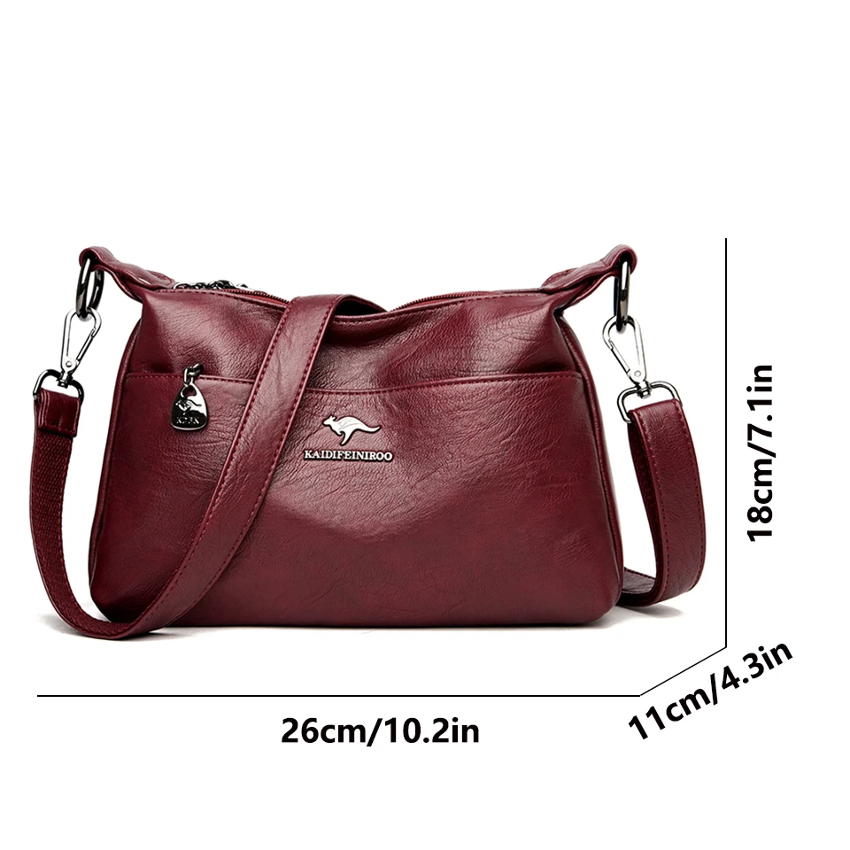 High Quality Soft Leather Bags Famous Designer Crossbody Shoulder Bag For  Women 2023 New Ladies Purses And Handbags Sac A Main - AliExpress