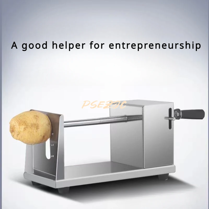 Commercial Stainless Steel Potato Tower Machine Manual Whirlwind Potato Slicer French Fry Tool spiral slicer french fries machine