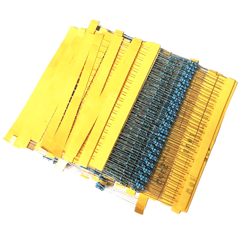 300pcs 600pcs 1/4W Resistance 1% 30 Kind Each 10pcs/20pcs Film Resistor Assorted Kit with box