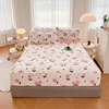 1pc Thicken Anti-mite Fitted Sheet With Elastic Band Non Slip Adjustable Mattress Cover For Double/Queen/King Bed 침대커버 Bed Cover 2