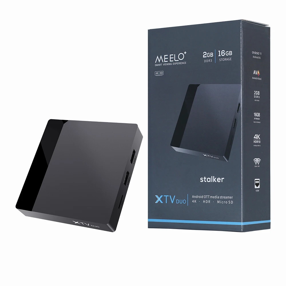Xtv Duo Iptv Box Amlogic S905W2 2Gb 16Gb Dual Android 11 4K Middleware Stalker Player Streaming Box