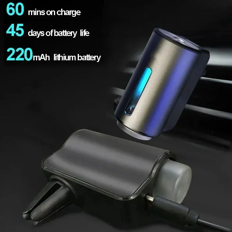 Smart Car Air Freshener Fragrance Dispenser 3 Modes Adjustable Easy to Install Air Vent Car Aromatherapy Diffuser Ultrasonic Ato