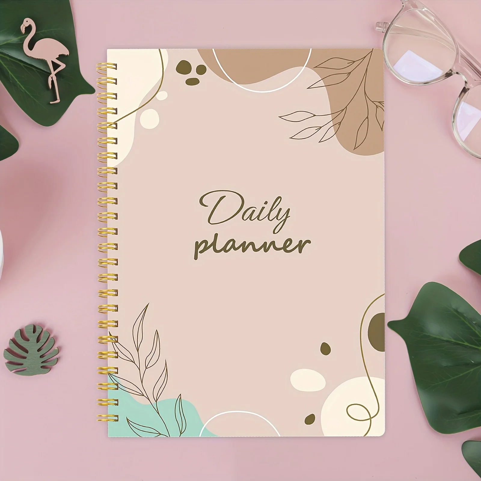 Undated Daily Planner with Task Prioritization, Mood Tracker, and Note Sections