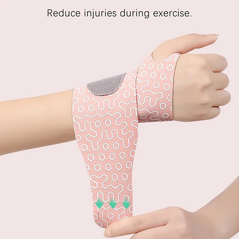 Supporto per palestra Tutore per polso Avvolgere tunnel carpale Fasciatura elastica in cotone Mano Sport Polsino per dispenser di braccialetti 1 PZ  18