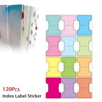 60/120 Pezzi Etichette Adesive per Archivio, Segnapagina, Etichette Indice, Cancelleria per Ufficio, Planner Personalizzato, Segnapagina Adesivi in Carta Multicolore