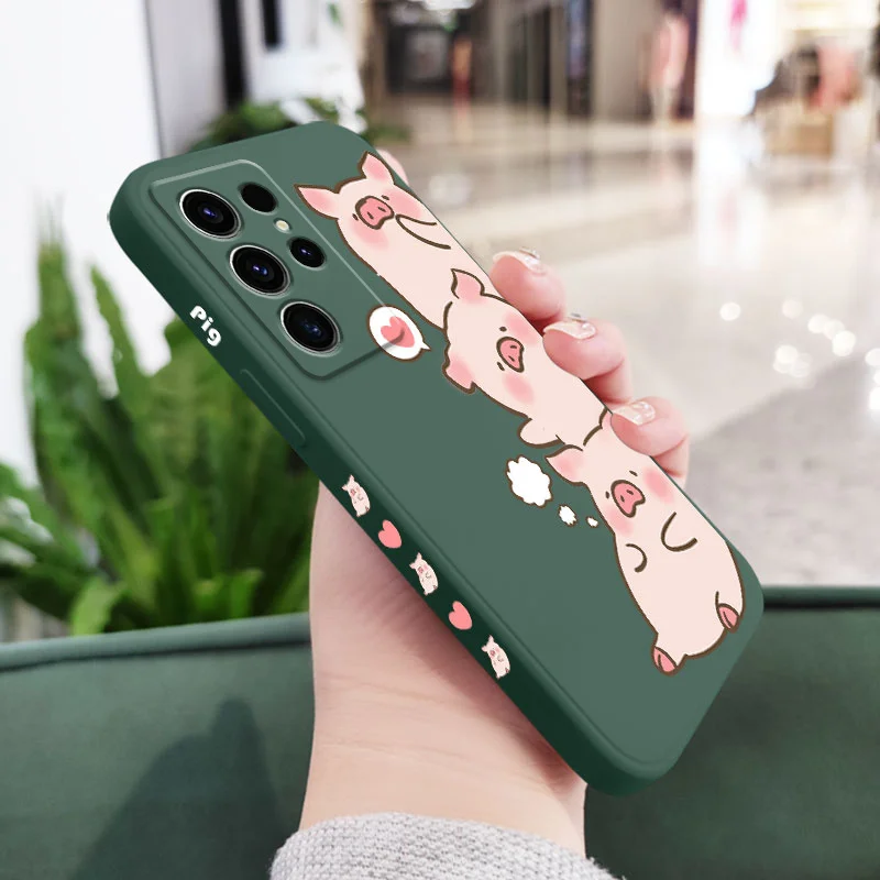 Charming Pink Pig Design Phone Case Cover