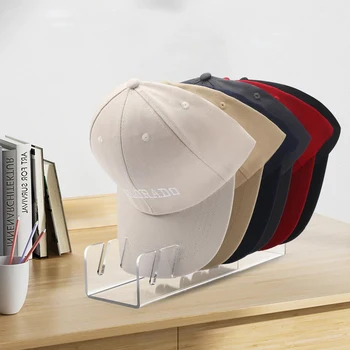 Organizer per cappelli in acrilico Supporto per cappelli per berretti da baseball Organizzatore per cappelli per cappelli da baseball Supporto per cappelli per cappelli da baseball Display per camera da letto 1