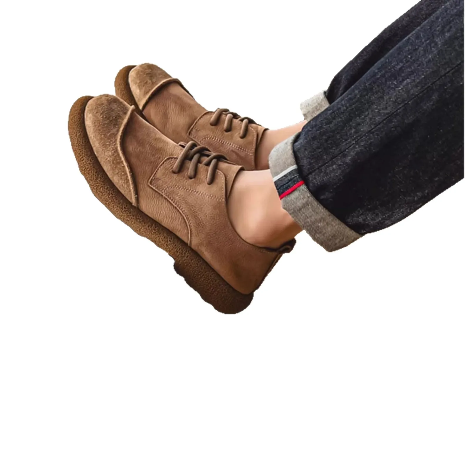 รูปสินค้า รองเท้าผู้ชายสไตล์เรโทร หุ้มข้อต่ำ ใส่สบายทั้งวัน