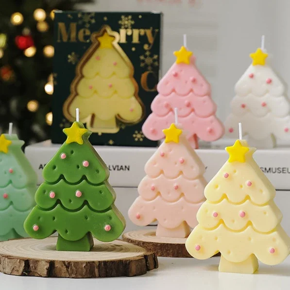 

Christmas Tree Shaped Candles
