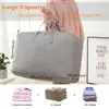 1pc Extra Large Waterproof Moving Luggage Bags Laundry Shopping Bag Non-woven Fabric Cubes 70*50*30cm Home Storage Packing Tool 1