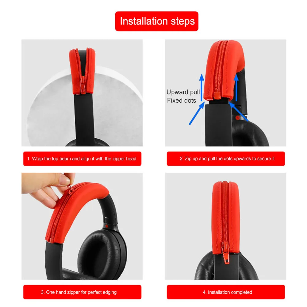 Silicone Ear Cushion and Headbeam Protective Cover Set
