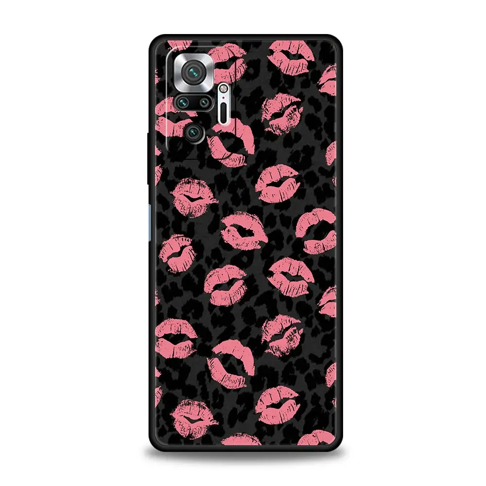 Tiger Leopard Print Floral Phone Case Cover