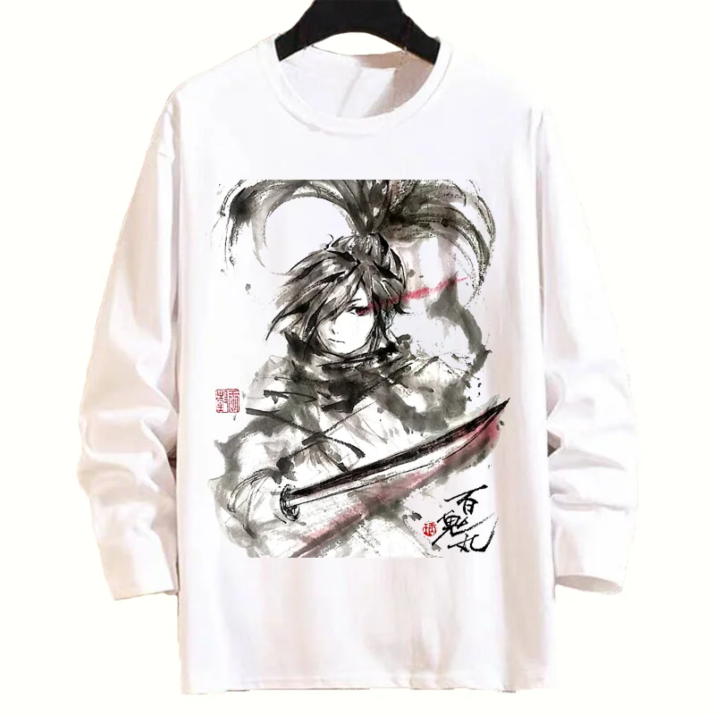 

Anime DoRoRo Cosplay T Shirt Cartoon Print Spring Autumn Long Sleeves T-Shirt Casual Top Tee tshirt