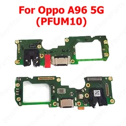 Enhanced Charging Port Flex Cable Replacement for OPPO Smartphones - Charge Board with USB Connector and Ribbon Socket (A96 5G PFUM10)