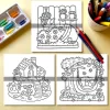 LITTLE GARDEN Bold-easy Patterns Coloring Book for Adults Cute Drawing Book Perfect Gift for Party and Birthday 4